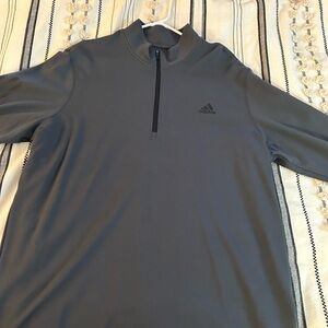 Adidas Gray Quarter-Zip Pullover